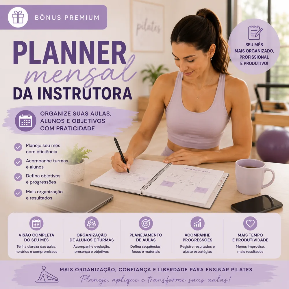 Planner mensual de la instructora